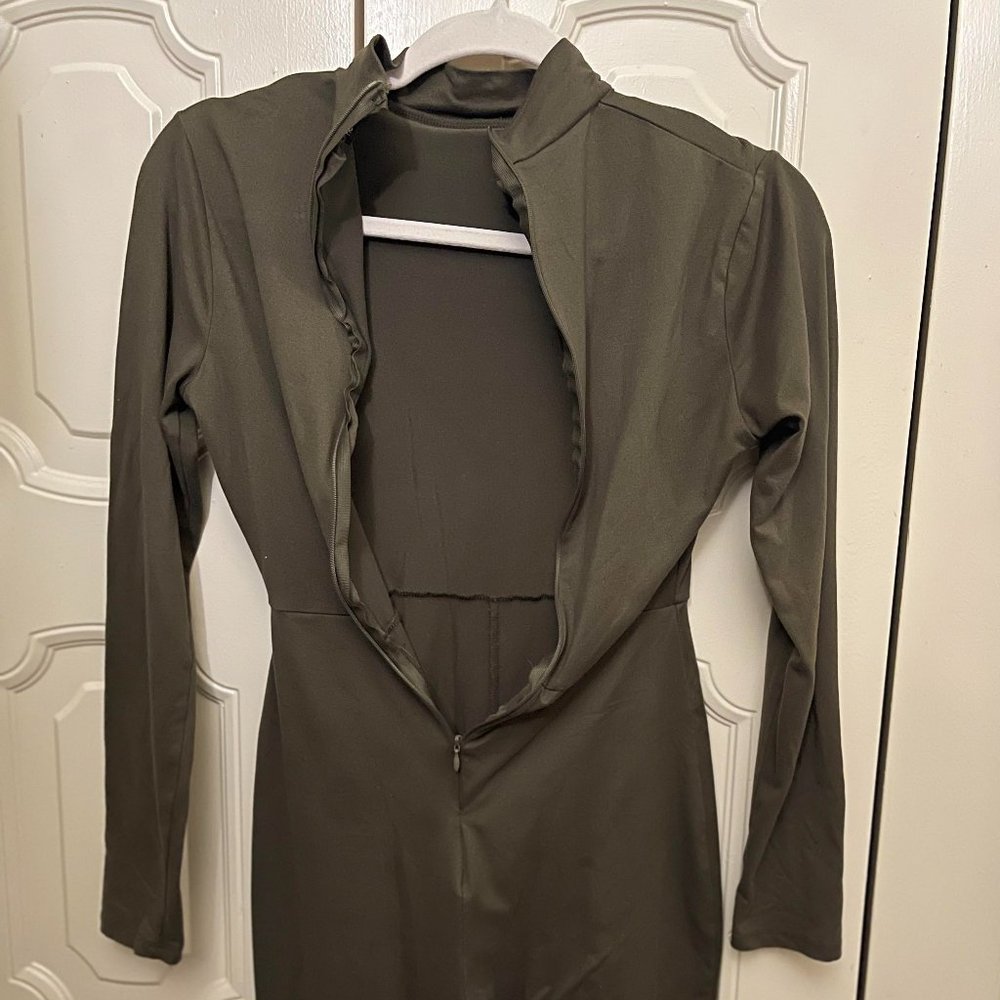 Women’s Fashion Nova Sweet Safar Utility Romper - Olive